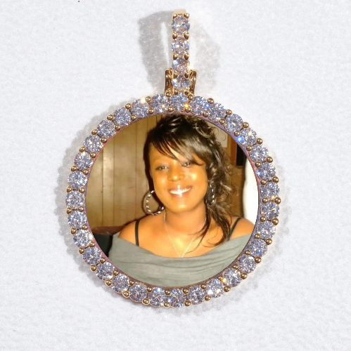 3D CIRCLE CUSTOM PICTURE PENDANT SMALL SIZE