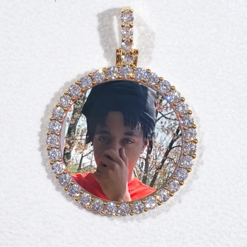 3D CIRCLE CUSTOM PICTURE PENDANT SMALL SIZE