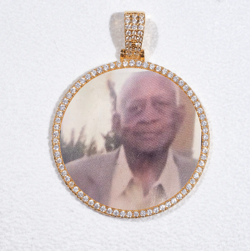 MEDIUM 3D CIRCLE CUSTOM PICTURE PENDANT