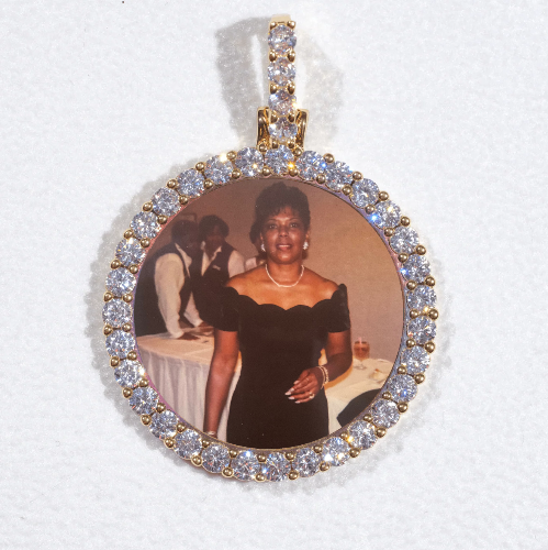 3D CIRCLE CUSTOM PICTURE PENDANT SMALL SIZE