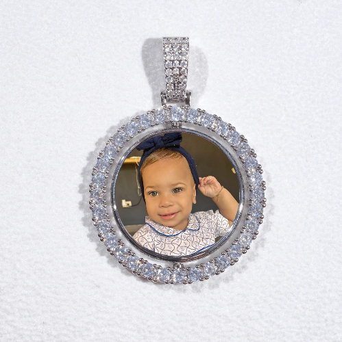 3D Spinning 2-Faced Custom Picture Pendant
