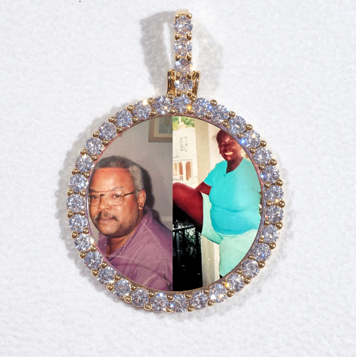 3D CIRCLE CUSTOM PICTURE PENDANT SMALL SIZE