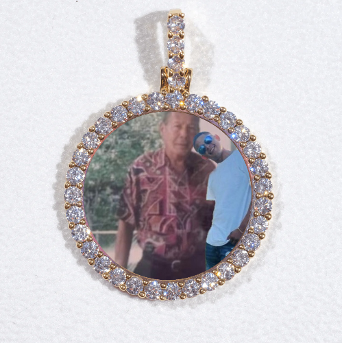 3D CIRCLE CUSTOM PICTURE PENDANT SMALL SIZE