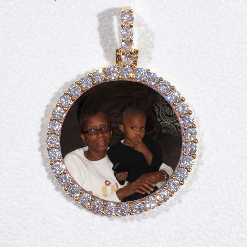 3D CIRCLE CUSTOM PICTURE PENDANT SMALL SIZE