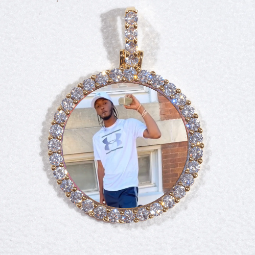 3D CIRCLE CUSTOM PICTURE PENDANT SMALL SIZE