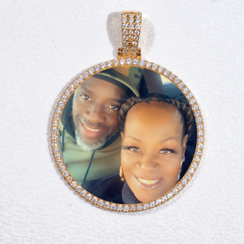 MEDIUM 3D CIRCLE CUSTOM PICTURE PENDANT