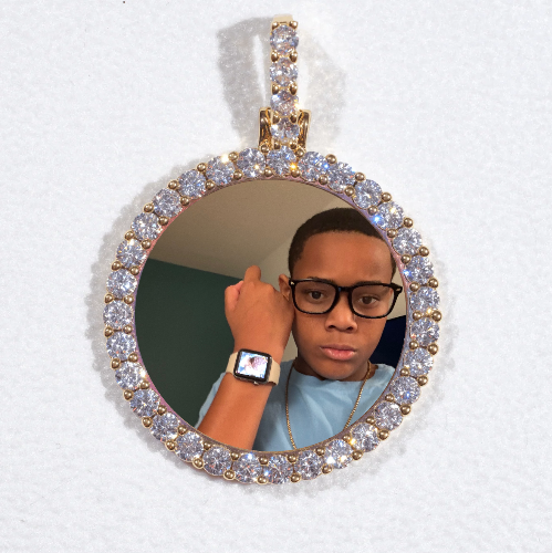 3D CIRCLE CUSTOM PICTURE PENDANT SMALL SIZE