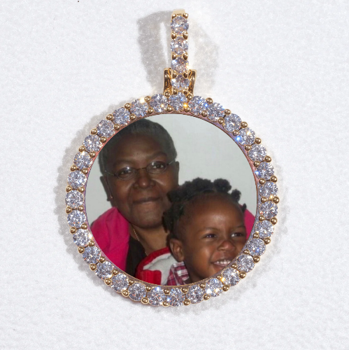 3D CIRCLE CUSTOM PICTURE PENDANT SMALL SIZE