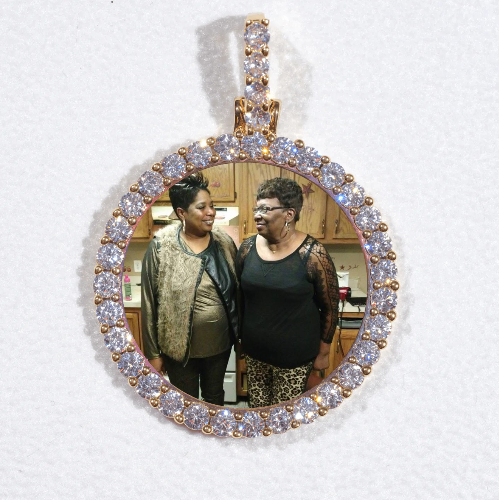 3D CIRCLE CUSTOM PICTURE PENDANT SMALL SIZE
