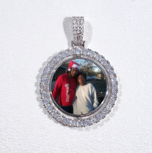 3D Spinning 2-Faced Custom Picture Pendant