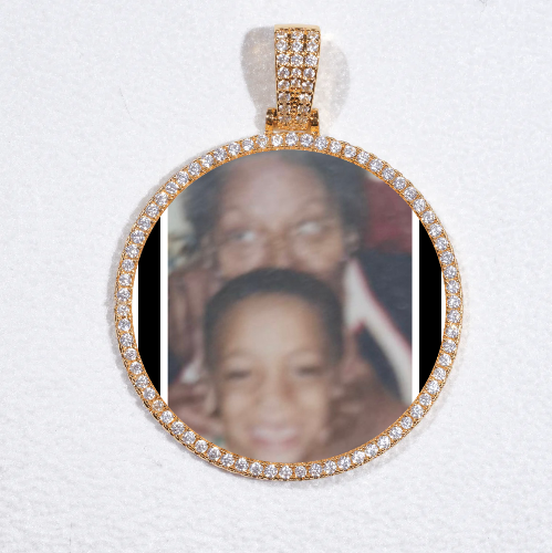 MEDIUM 3D CIRCLE CUSTOM PICTURE PENDANT