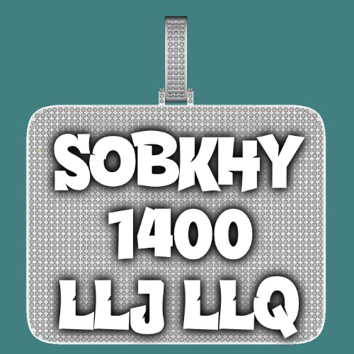 CUSTOM LETTER NECKLACE 3D BIG SQUARE