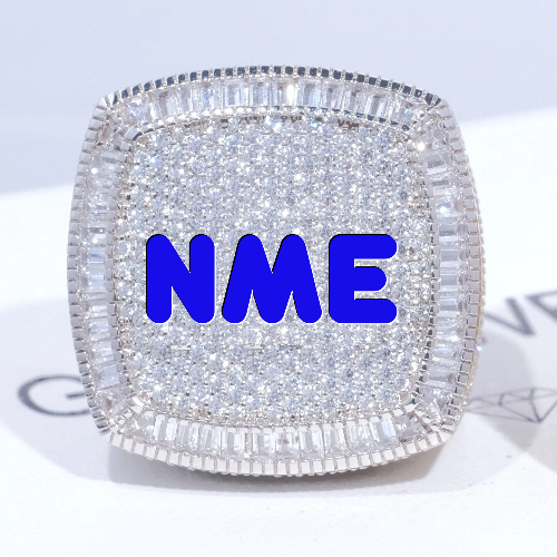 CUSTOM LETTER 3D ICED RING