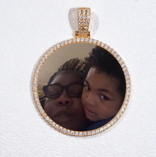 MEDIUM 3D CIRCLE CUSTOM PICTURE PENDANT