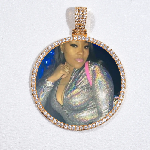 MEDIUM 3D CIRCLE CUSTOM PICTURE PENDANT