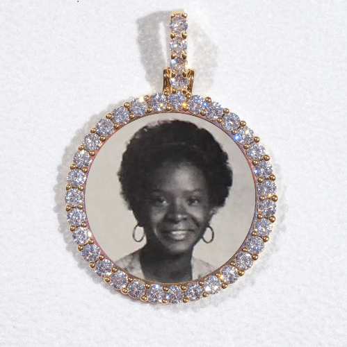 3D CIRCLE CUSTOM PICTURE PENDANT SMALL SIZE