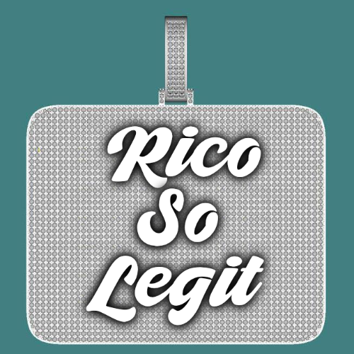CUSTOM LETTER NECKLACE 3D BIG SQUARE