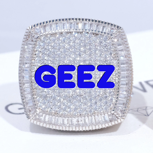 CUSTOM LETTER 3D ICED RING
