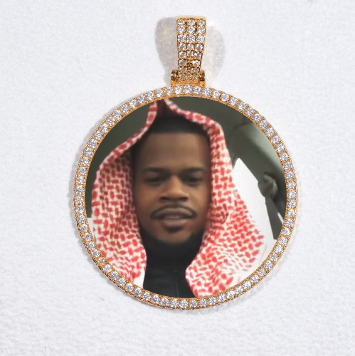MEDIUM 3D CIRCLE CUSTOM PICTURE PENDANT