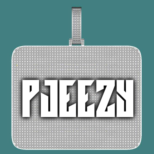 CUSTOM LETTER NECKLACE 3D BIG SQUARE