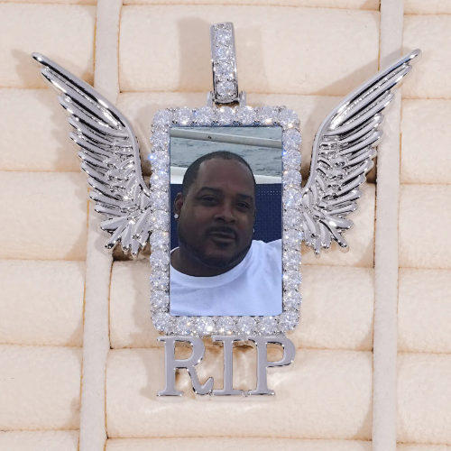 RIP WING 3D CUSTOM PICTURE PENDANT
