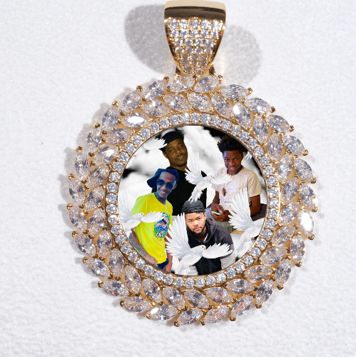 Large 3D Wheat Ear Custom Picture Pendant