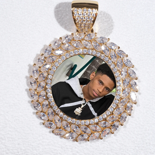 Large 3D Wheat Ear Custom Picture Pendant