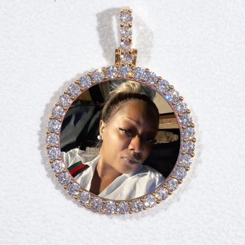 3D CIRCLE CUSTOM PICTURE PENDANT SMALL SIZE
