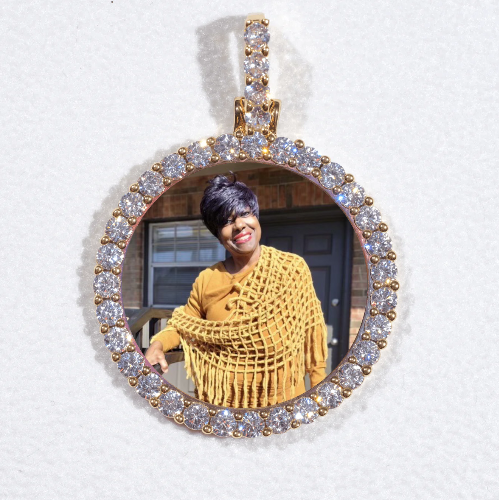 3D CIRCLE CUSTOM PICTURE PENDANT SMALL SIZE