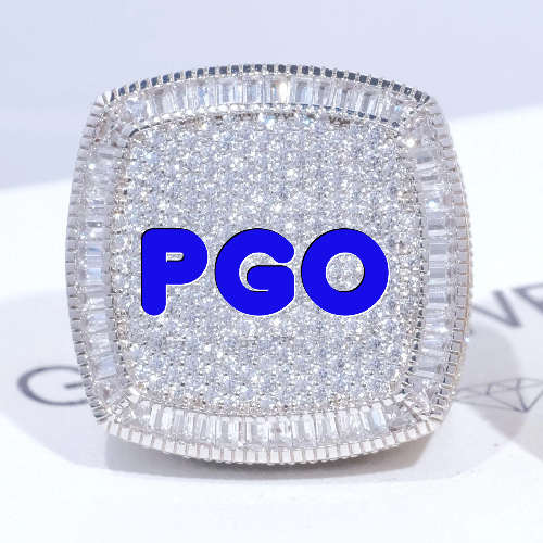 CUSTOM LETTER 3D ICED RING