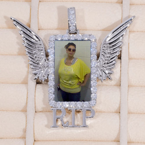 RIP WING 3D CUSTOM PICTURE PENDANT