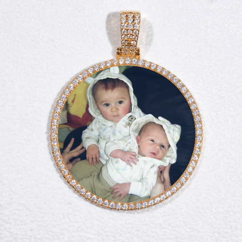 MEDIUM 3D CIRCLE CUSTOM PICTURE PENDANT