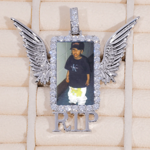 RIP WING 3D CUSTOM PICTURE PENDANT