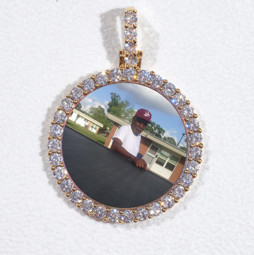3D CIRCLE CUSTOM PICTURE PENDANT SMALL SIZE