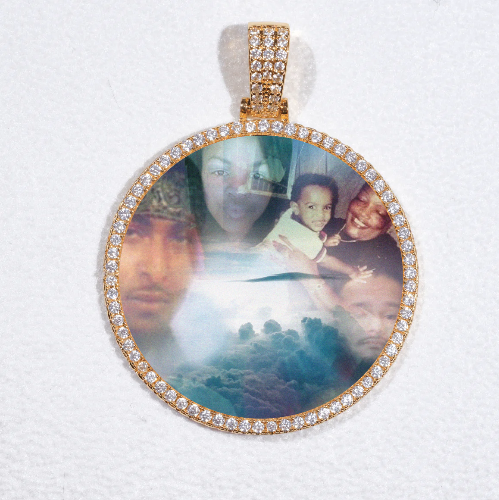 MEDIUM 3D CIRCLE CUSTOM PICTURE PENDANT