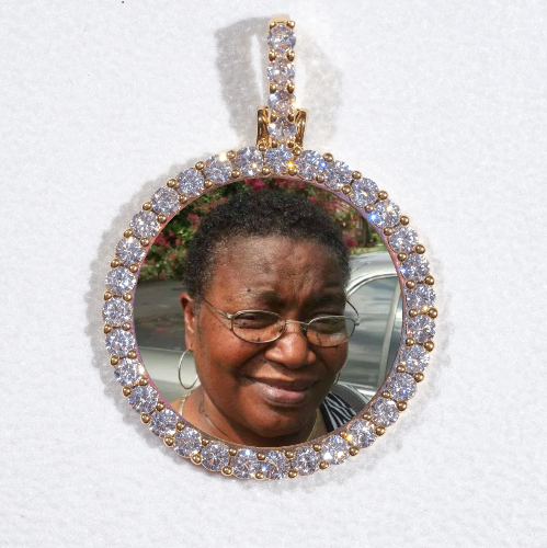 3D CIRCLE CUSTOM PICTURE PENDANT SMALL SIZE