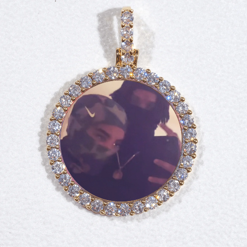 3D CIRCLE CUSTOM PICTURE PENDANT SMALL SIZE