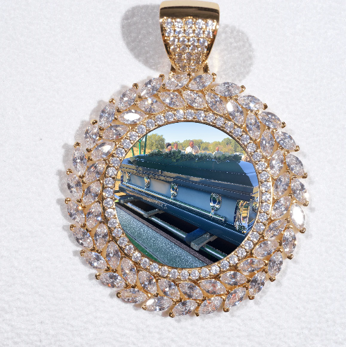 Large 3D Wheat Ear Custom Picture Pendant