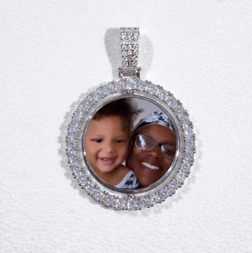 3D Spinning 2-Faced Custom Picture Pendant
