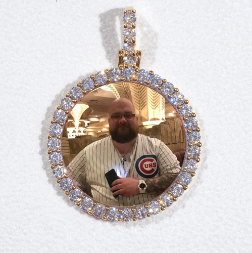 3D CIRCLE CUSTOM PICTURE PENDANT SMALL SIZE