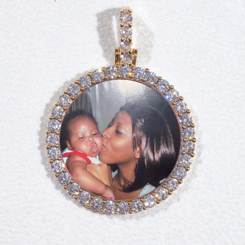 3D CIRCLE CUSTOM PICTURE PENDANT SMALL SIZE