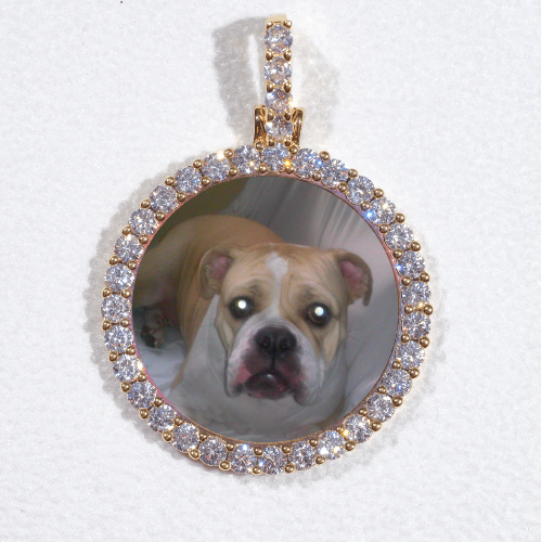 3D CIRCLE CUSTOM PICTURE PENDANT SMALL SIZE