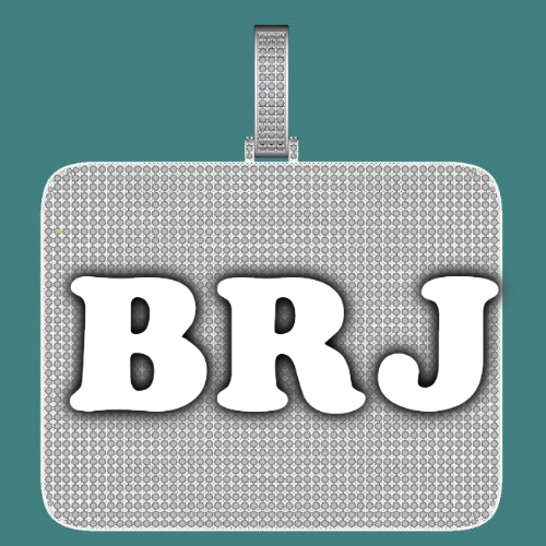 CUSTOM LETTER NECKLACE 3D BIG SQUARE
