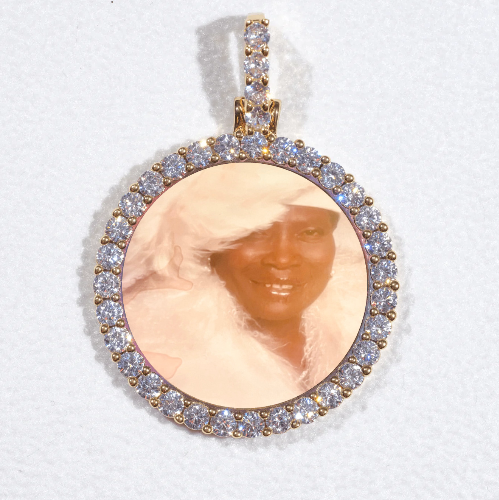 3D CIRCLE CUSTOM PICTURE PENDANT SMALL SIZE