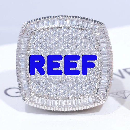 CUSTOM LETTER 3D ICED RING