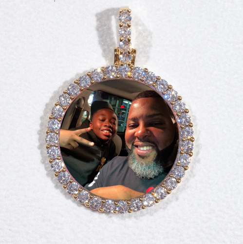 3D CIRCLE CUSTOM PICTURE PENDANT SMALL SIZE