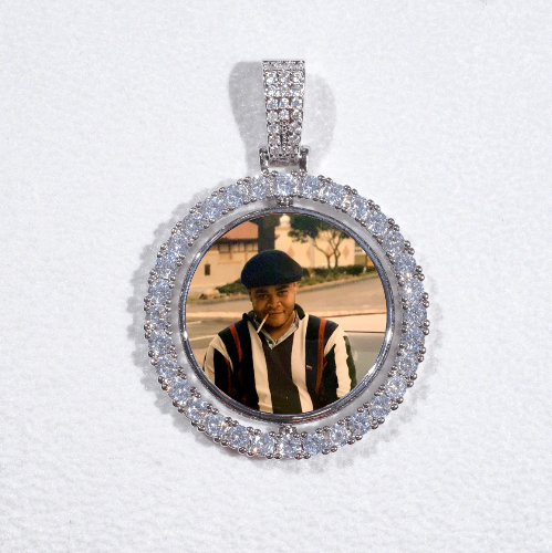 3D Spinning 2-Faced Custom Picture Pendant