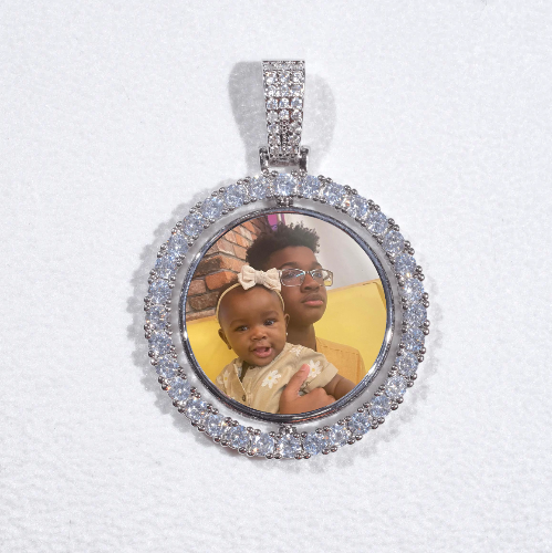 3D Spinning 2-Faced Custom Picture Pendant
