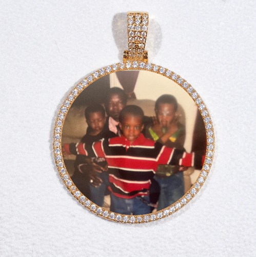 MEDIUM 3D CIRCLE CUSTOM PICTURE PENDANT
