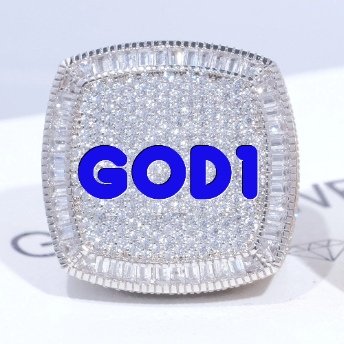 CUSTOM LETTER 3D ICED RING